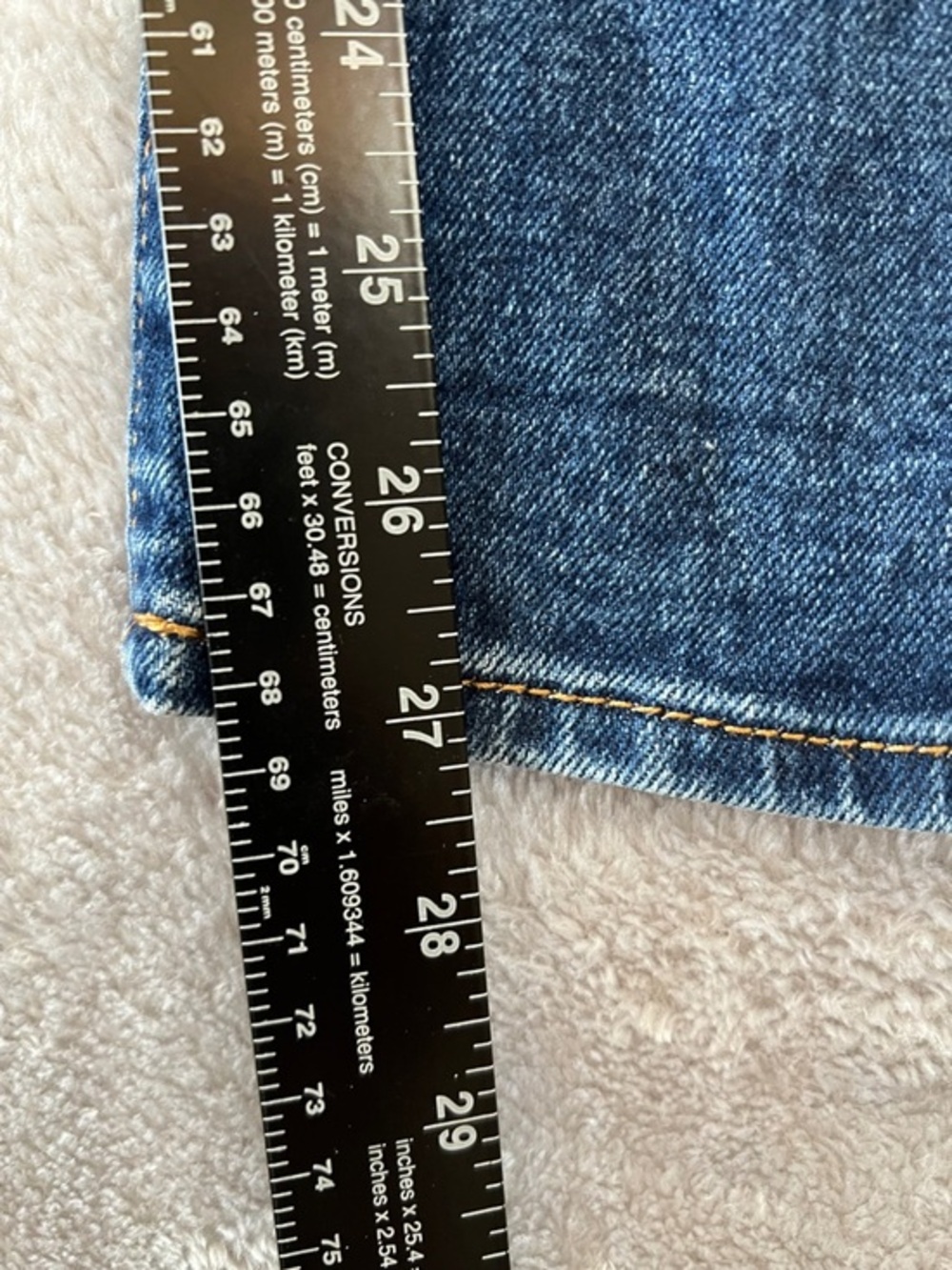 Levi's Women's Wedgie Straight Jeans 27 High Rise Dark Wash‎ Button Fly - Picture 9 of 12